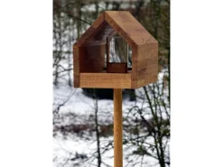 LUXUS-VOGELHAUS Vogelfutterhaus Bauhaus I, 20.5 x 28 x 23.5 cm, Holz