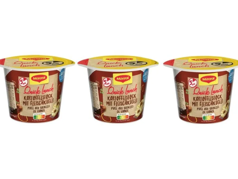 Maggi Quick Lunch Kartoffelstock mit Fleischkügeli 3 x 46 g