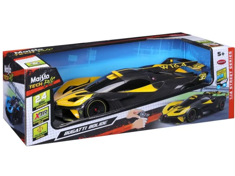 Maisto Rennwagen RC Bugatti Bolide 1/14, Gelb