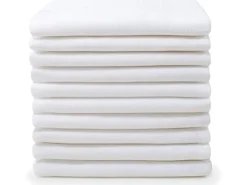 MAKIAN Mulltuch 8-er Set 70 x 70 cm, Weiss