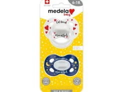 Medela Baby Nuggi Day & Night 2 Stk. 6 - 18 Mt. blau/weiss