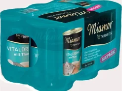Miamor Katzen-Snack Dose Trinkfein Vitaldrink Thunfisch, 6 x 135 ml