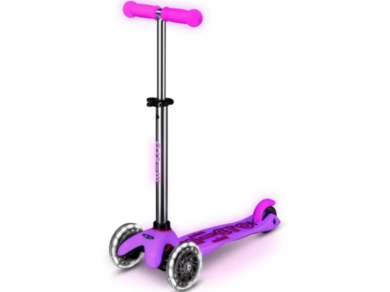 Micro Mobility Kickboard Mini Micro Deluxe Glow LED Pink