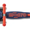 Micro Mobility Kickboard Mini Micro Deluxe Foldable LED Navy Blue