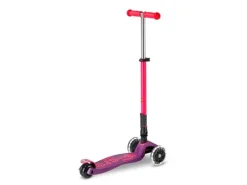 Micro Mobility Scooter Maxi Micro Deluxe Foldable Neon LED Ultra Pink