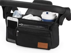 momcozy Kinderwagenorganizer mit Getränkehaltern Schwarz
