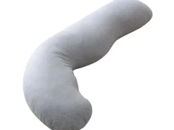 momcozy Schwangerschaftskissen J-Form, 100% Polyester, Grau