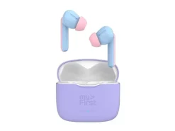 myFirst Kinderkopfhörer CareBuds Violett/Hellblau/Rosa