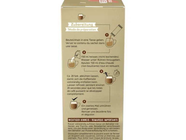 Nescafé Gold Cappuccino löslicher Kaffee Beutel