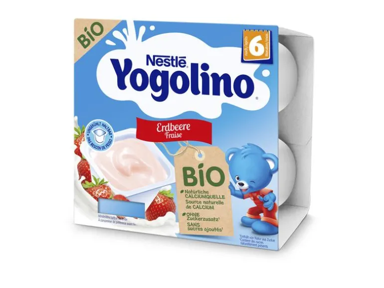 NESTLE Dessert Yogolino Bio Erdbeere 4 x 90g