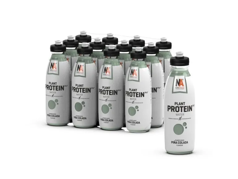 NUTRIATHLETIC Sportgetränk PlanProtein Water Pina Colada, 12 x 500 ml