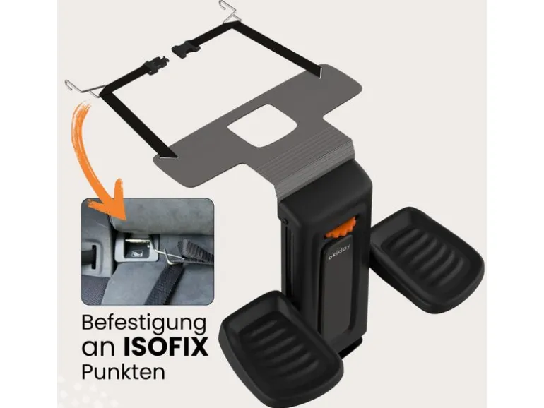 Okiday Fussstütze Metall Schwarz höhenverstellbar