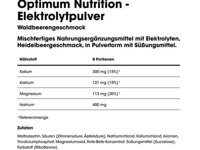 Optimum Nutrition Electrolyte 264 g