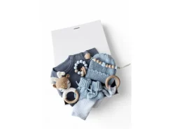Oykami Baby Geschenkbox Blau Palermo Hirsch