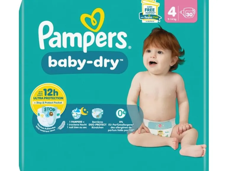 Pampers Windeln Baby Dry Grösse 4