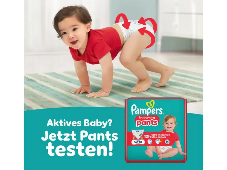 Pampers Windeln Baby Dry Junior Plus Grösse 5+