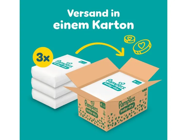 Pampers Windeln Baby Dry Maxi Grösse 4