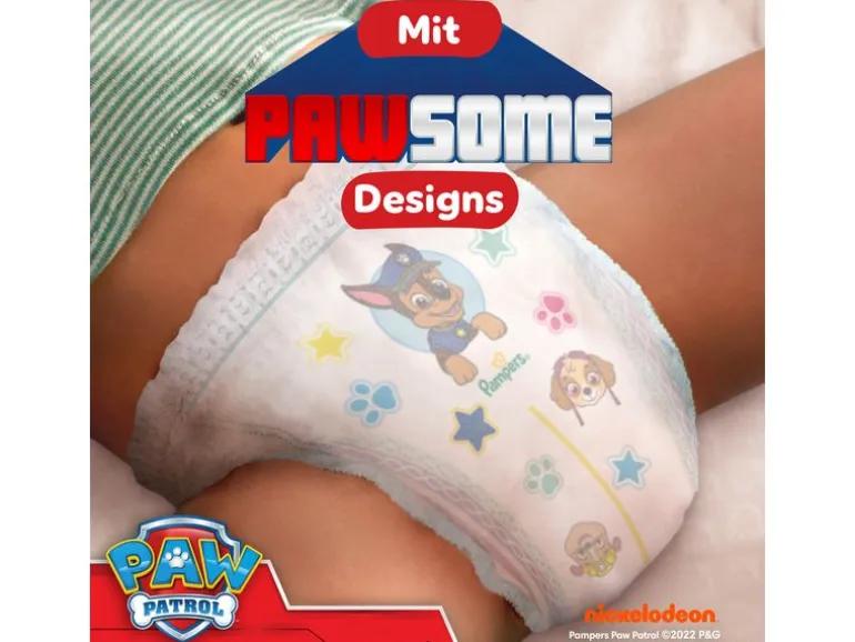 Pampers Windeln Baby Dry Pants Paw Patrol Extra Large Grösse 6