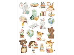 Papierdrachen Tattoo Set Pferde und Lesefreunde