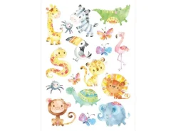 Papierdrachen Tattoo Set Roboter und Monster