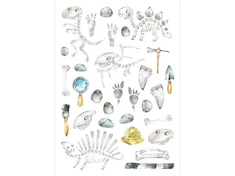 Papierdrachen Tattoo Set Roboter und Monster