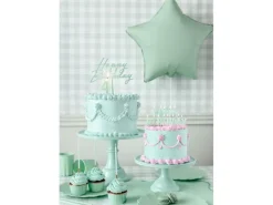 Partydeco Kerze Hellgrün, 14 cm, 12 Stück