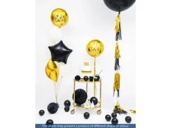 Partydeco PartyDeco Geburtstagskerze Ziffer 6 Gold 1 Stück