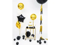 Partydeco PartyDeco Geburtstagskerze Ziffer 3 Gold 1 Stück