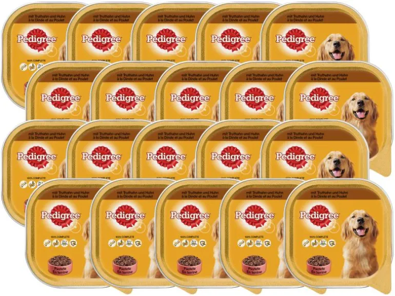 Pedigree Nassfutter Adult mit Truthahn & Huhn, 20 x 300 g