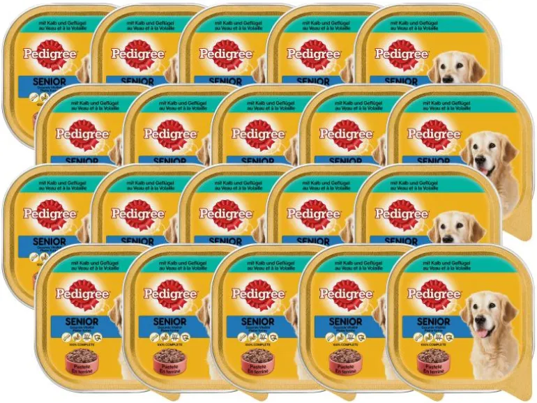 Pedigree Nassfutter Senior mit Kalb & Geflügel, 20 x 300 g