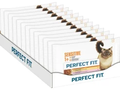 Perfect Fit Nassfutter Sensitive 1+ Huhn & Lachs Sauce 4 x 85g