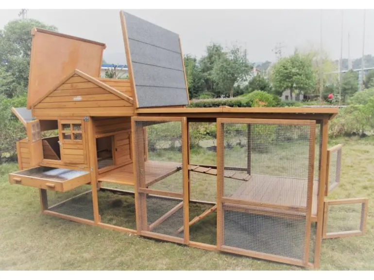 PetHomes Kleintierstall HolidayPark 2022, aus Massivholz