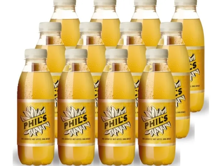 Phil's Bio Grüntee mit Schweizer Apfel und Minze 12 Stück x 0.5 l
