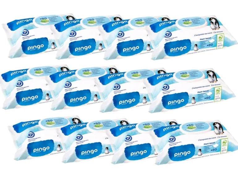 Pingo Feuchttücher Aloe Vera 12 x 80 Stück