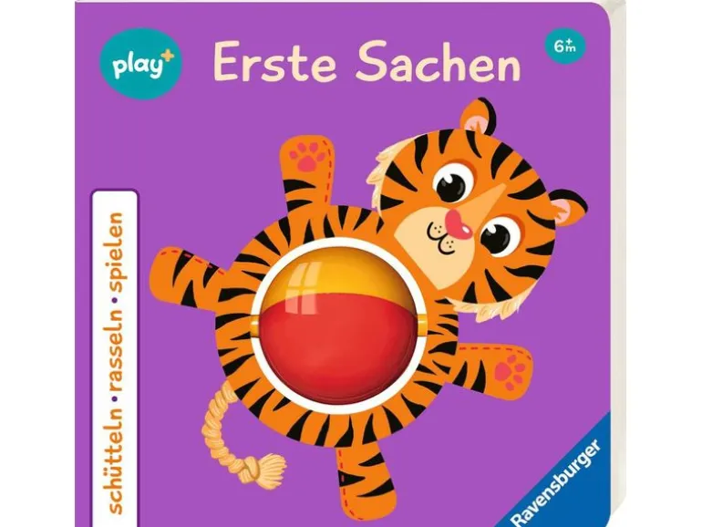 play+ Bilderbuch schütteln, rasseln, spielen: Erste Sachen