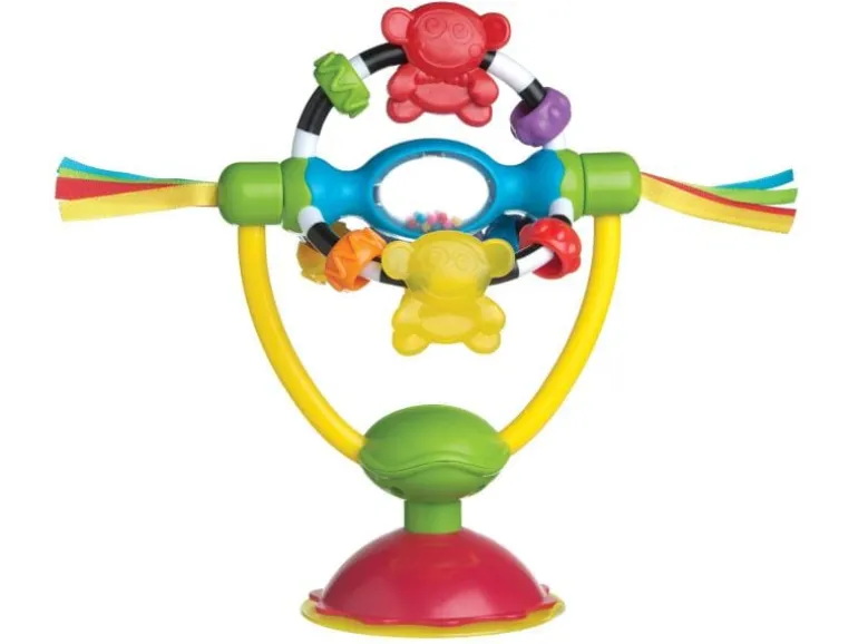 Playgro Beschäftigungsspielzeug Drehrassel mit Saugfuss