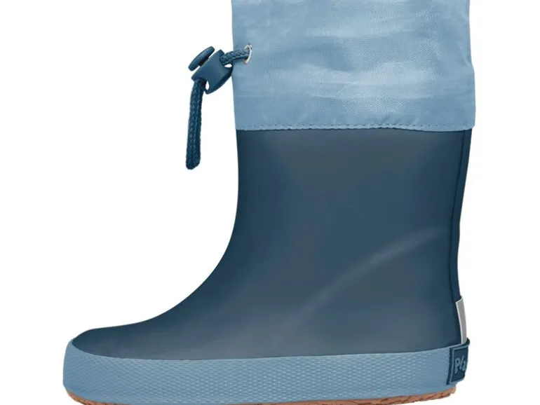 Playshoes Barfuss-Gummistiefel uni Gr. 22, Marineblau