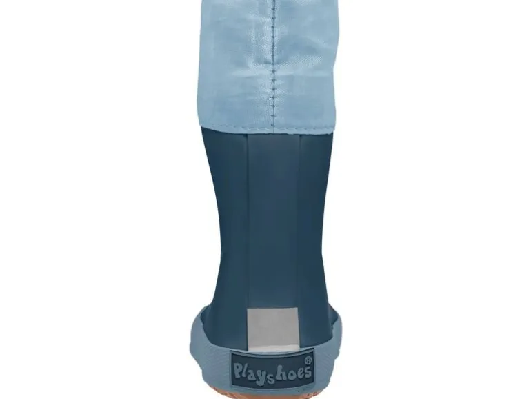 Playshoes Barfuss-Gummistiefel uni Gr. 22, Marineblau
