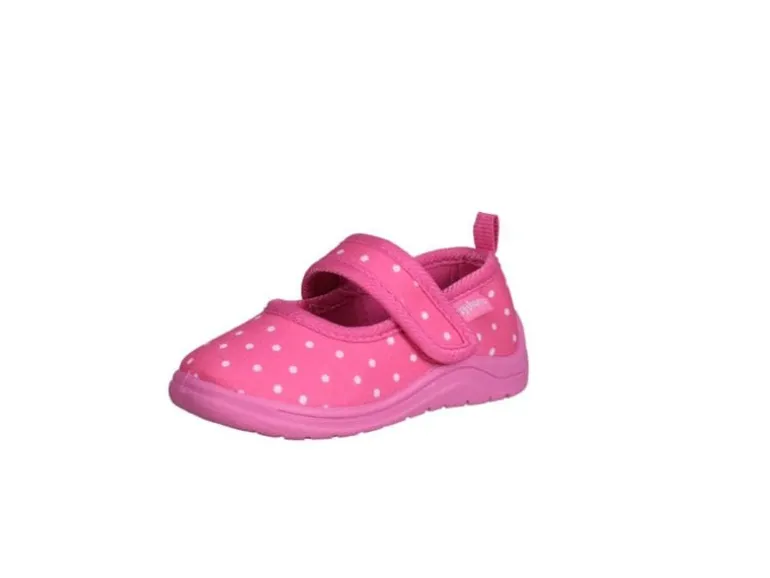 Playshoes Hausschuhe Punkte Gr. 28/29, Rosa