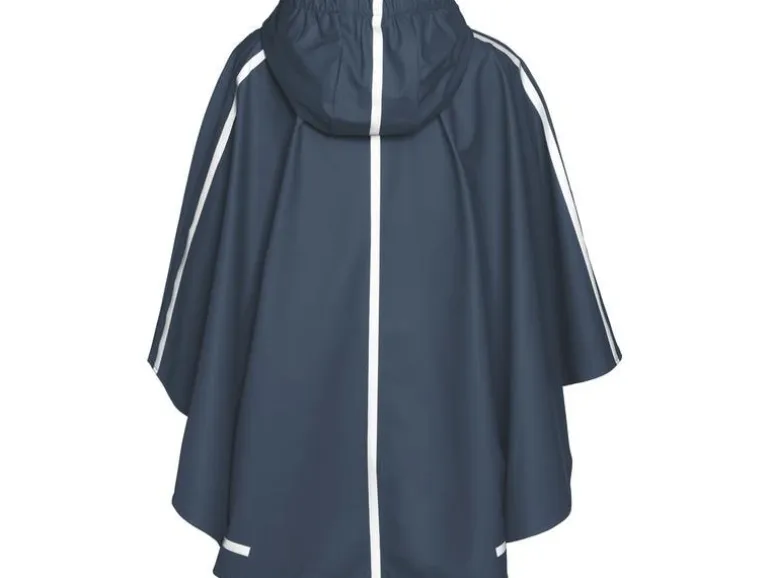 Playshoes Regenponcho langer Rücken Marine Gr. 128