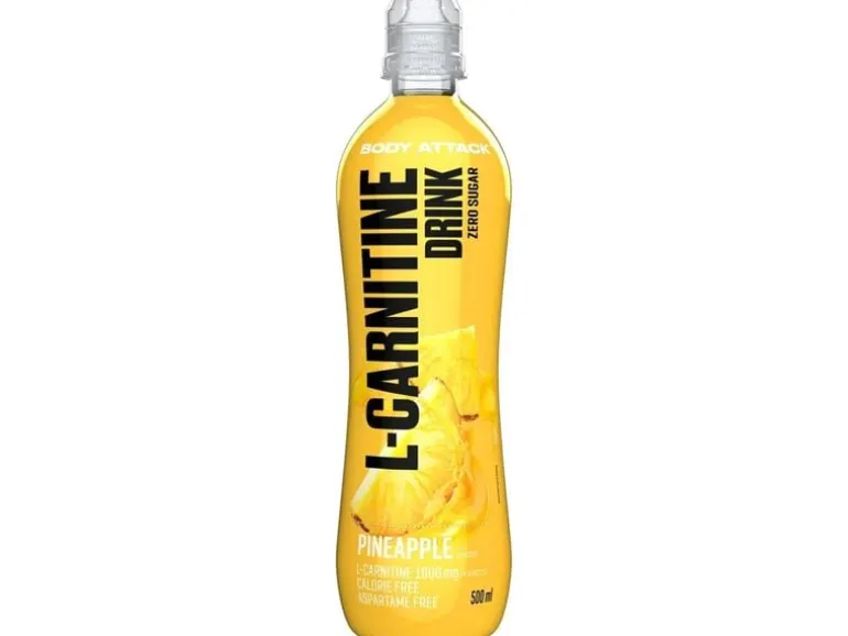 PowerFood Body Attack L-Carnitine Drink Pineapple, 18 x 500 ml