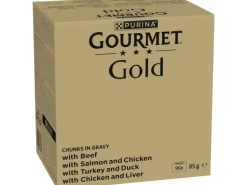 Purina Gourmet Nassfutter Gourmet Gold Megapack, in Sauce, 96 x 85 g