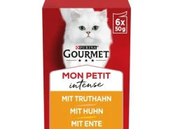 Purina Gourmet Nassfutter Mon Petit Intense mit Geflügel 6 x 50 g