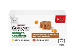 Purina Gourmet Nassfutter Nature's Creation Schmelzender Kern Huhn 4 x 85g