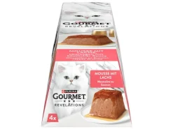 Purina Gourmet Nassfutter Revelations Mousse Lachs mit Sauce 4 x 57 g