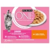 Purina ONE Nassfutter JUNIOR in Sauce Huhn/Karotten, 8 x 85g
