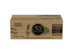 Purina ONE PURINA ONE STERILCAT Truthahn, Lachs, Rind & Huhn, 60 x 85g