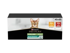 Purina Pro Plan Nassfutter Adult Sterilised Sauce Rind und Huhn 40 x 85 g