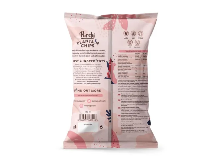 Purley Kochbananenchips Nice & Spicy 75 g