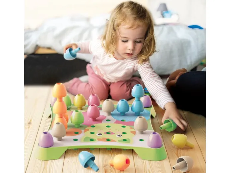 Quercetti Mosaik-Steckspiel PlayEco+ Jumbo Peggy (41 Teile)
